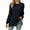 Black, variant on Uaswgudfs Womens Tunic Tops Lightweight Crewneck Sweaters with Chest Pocket Loose Fit Wine Long Sleeve Shirts Side Split L