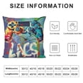 thumbnail image 5 of Orinice Futuristic Style Graphic Decorative Throw Pillow Cover for Home Couch Living Room Bed Sofa 22x22in, 5 of 5