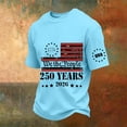 thumbnail image 2 of Fabrcox 250th Anniversary USA Shirt 1776-2026 Flag Print Patriotic T Shirts for Men Freedom Celebration Short Sleeve 4th of July Shirts for Men Blue 4XL, 2 of 6