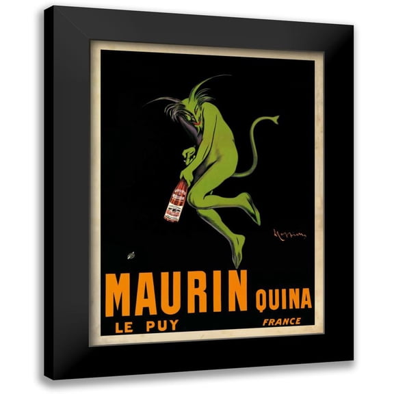 Cappiello, Leonetto 11x14 Black Modern Framed Museum Art Print Titled - Maurin Quina-1920 ca