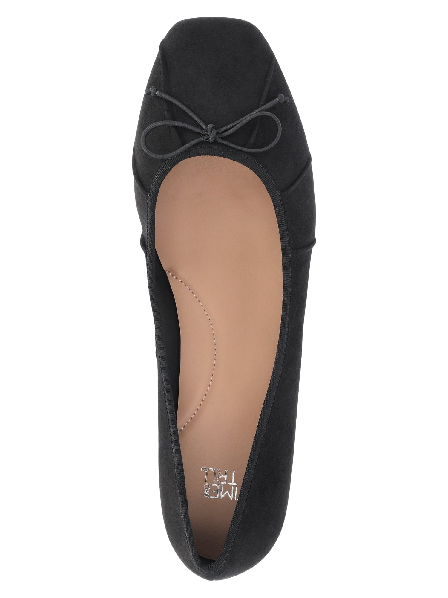 Time and Tru Women's Pleated Ballet Flats