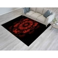 thumbnail image 3 of Saloon Rugs, Large Rugs, Mandala Pattern Rug, Door Mat Rugs, Entryway Rugs, Entry Rug, Black And Red Rugs, Modern Rugs, Outdoor Rugs, 2.3'x3.3' - 70x110 cm, 3 of 8