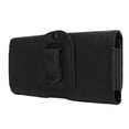 thumbnail image 1 of Cell Phone Belt Holder, Leather And Cloth Phone Waist Pouch  For Outdoor, 1 of 8