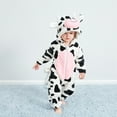 thumbnail image 4 of SILVERCELL Infant Animal One-Piece Winter Clothes Toddler Cosplay Party Fox,Cow,Duck Jumpsuit Costume Kids Animal Outfit Snowsuit, 4 of 8