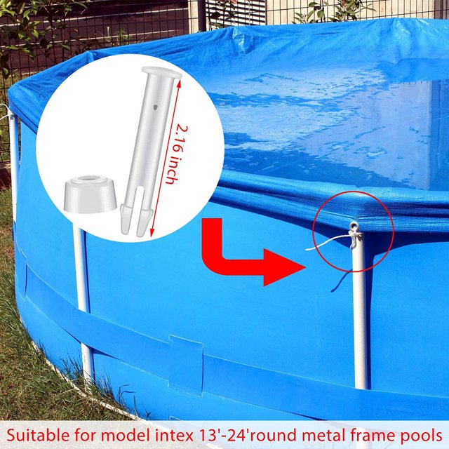 Pasadores de junta de plástico para piscina 12 paquetes con sellos Ehuebsd de goma para Intex sobre el suelo marco redondo piezas de piscina