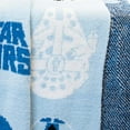 thumbnail image 3 of Star Wars The Blue Side Feather Knit Throw - Soft & Cozy Décor, 3 of 4