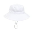 thumbnail image 5 of OGLCCG UPF 50+ Beach Baby Sun Hat Sun Protection Cute Wide Brim Summer Toddler Girl Boy Bucket Hats with Neck Flap, 5 of 5