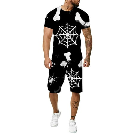 

Hunpta Men s Summer 3D Large Size Fitness Outdoor Running Two-Piece Suit