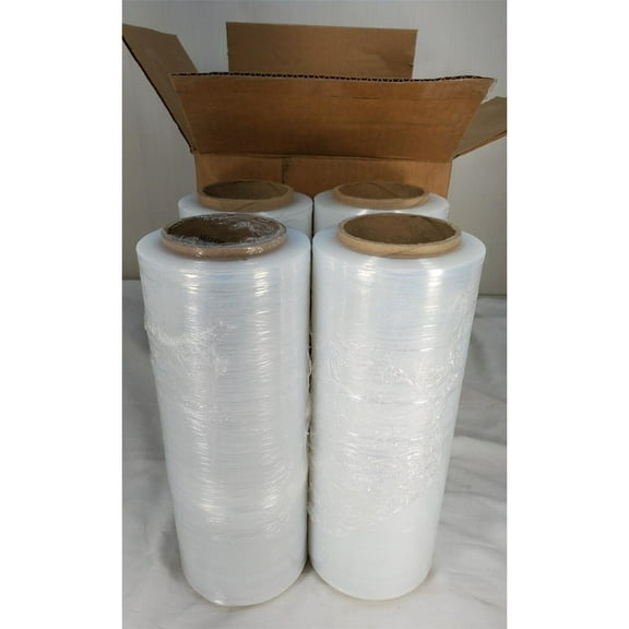 Hand Stretch Wrap Clear Cast Film PVT047128GR 12-13/16" x 1476 ft. - 4 Rolls