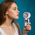 thumbnail image 5 of Portable Handheld Turbo Fan, 2025 New USB Desk Fan with Type C Fast Charging 3600mAh Rechargeable Battery Foldable, 3 IN 1 Mini Personal Fan for Outdoor Activities, Travel, Beach, U.S_ Fast Shipping, 5 of 6