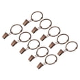 thumbnail image 1 of Unique Bargains Curtain Rings with Clips, 36pack Drapery Curtain Clip Rings, 1.22 Inch Curtain Clip Rings Hooks (Copper), 1 of 5