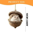 thumbnail image 3 of Clode Animal Ornaments Cozy Christmas Ornaments 2D Acrylic Animal Christmas Tree Ornaments Hangable Animals Pendants for Xmas Tree Wreaths Garland Christmas Ties for Garland, 3 of 6