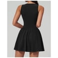 thumbnail image 6 of PISONIC Deep V-Neck Tennis Dress with Built in Shorts and Bra Athletic Dress for Women Summer Golf Workout Dress with Pockets, 6 of 7