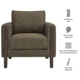 thumbnail image 3 of Modway Hawken Boucle Fabric Accent Armchair in Antique Espresso, 3 of 9