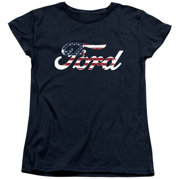 Ford Flag Logo S/S Women's T-Shirt Navy