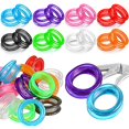 thumbnail image 1 of 16pcs Soft Silicone Scissors Finger Rings,shear Thumb Inserts Finger Protector For Barber Hair Cutting Scissors Pet Shears, 1 of 5