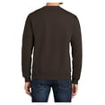 thumbnail image 2 of Yellow Rooster Men's Core Fleece Classic Crewneck Sweatshirt Dark Chocolate Brown 2XL, 2 of 6