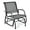 Grey Mesh a, variant on LYYHTY Patio Swing Glider Chair Rocking Chair with Study Metal Frame, Outdoor Glider Chair for Garden Porch Backyard Poolside Lawn