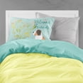 thumbnail image 2 of Carolines Treasures BB7599PILLOWCASE Welcome Friends Saint Bernard Fabric Standard Pillowcase Standard multicolor, 2 of 2