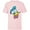 Soft Pink, variant on Disney Mickey and Friends Donald Duck Face - Short Sleeve T-Shirt for Kids - Customized-White