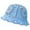 Blue, variant on HJYCHN Stylish Women's Retro Knitted Fisherman Bucket Hat with Color Block Design for Everyday Breathable Outdoor Sun Orange One Size
