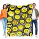 thumbnail image 1 of Emoji - Emoji anti-pilling, suave, ligera, esponjosa y acogedora de lujo para hogar y cocina – Perfecta para niños y adultos, 100 x 150 cm, 1 of 6