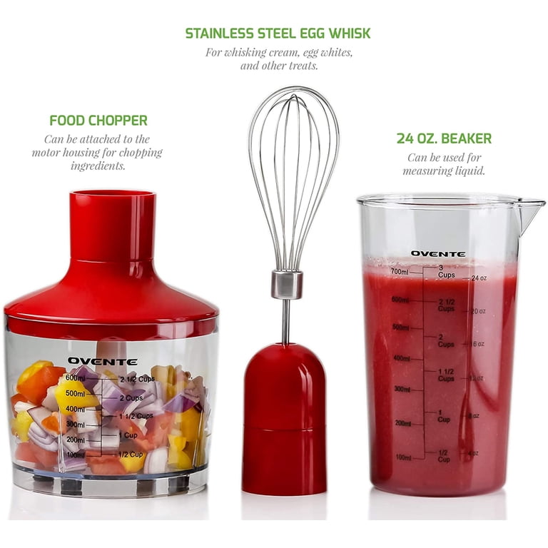 Raxter 3-in-1 Hand Blender Set – 700W Immersion Stick Blender With Chopper, Whisk & Beaker-911506