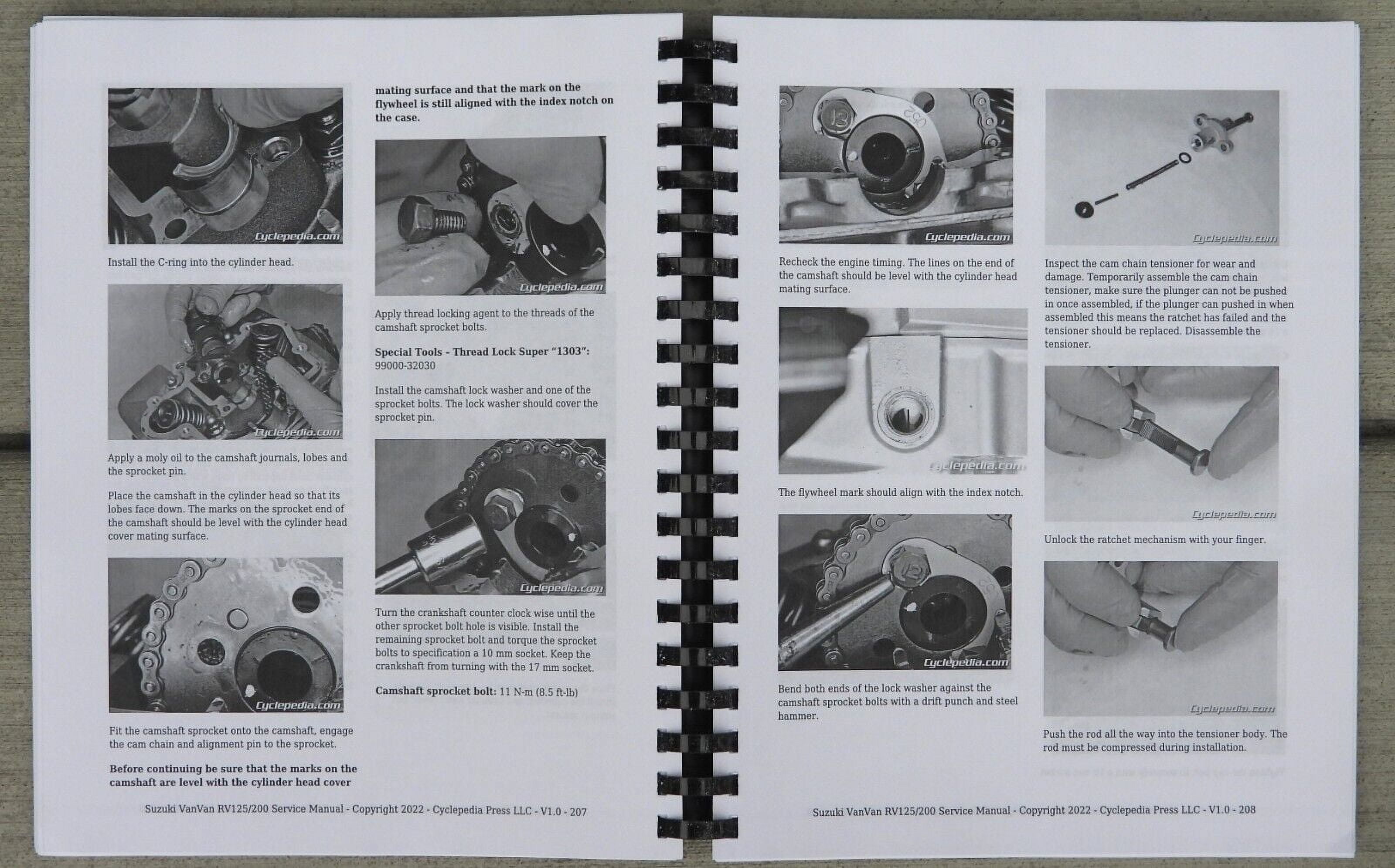 2003-2019 Suzuki RV125 RV200 RV 125 200 VanVan SERVICE & REPAIR MANUAL