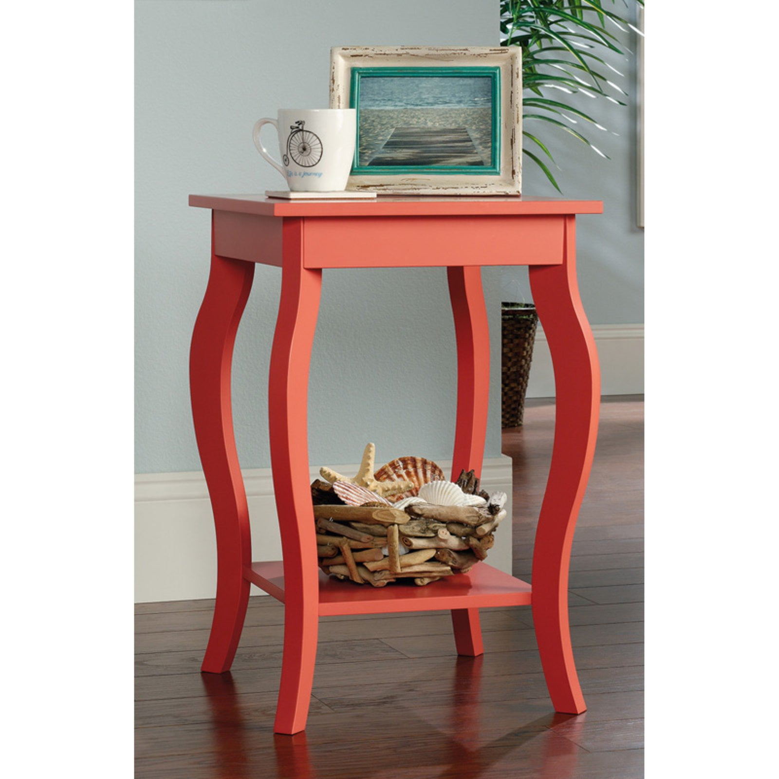 Sauder Harbor View Side Table, Desert Coral Finish