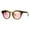 tortoise pink, variant on Womens Round Mirror Lens Cat Eye Horn Rim Horned Sunglasses Black Blue