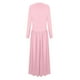 thumbnail image 5 of 2025 Vestido largo de manga larga para mujer: vestido informal ajustado con cuello redondo, plisado y bolsillos, tejido elástico, adecuado para primavera/otoño, tallas S-XXL, 5 of 5
