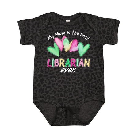 

Inktastic My Mom is the Best Librarian Ever Gift Baby Boy or Baby Girl Bodysuit