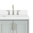 thumbnail image 4 of Ariel Stafford 37 Inch Single Right Offset Rectangle Sink Vanity With White Quartz Countertop W/1.5" Edge In Grey, 4 of 11