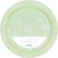 thumbnail image 4 of PLASTICPRO Elegant Plastic Dinner Plates Set Green White Tulip Plastic Silverware, 32 Pack, 4 of 6