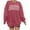 Pink, variant on VILOVE Women Oversized Mama Sweatshirt Crew Neck Long Sleeve ANTI SOCIAL MOMS CLUB Letter Print Pullover Top, Black