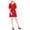 Red - brightred, variant on Maison Jules Womens Ruffle Trimmed Shirt Dress