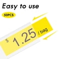 thumbnail image 4 of WEUVEB Multi-Color PVC Price Holders for Retail Displays, Easy to Use and Replace, Versatile Label Holders for Store Shelves, 4 of 8