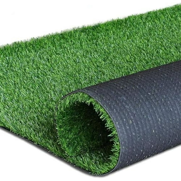 Realistic Artificial Grass Turf Lawn-4 x 14 Feet, 0.7" Indoor Outdoor Garden Lawn Landscape Synthetic Grass Mat Fake Grass Rug