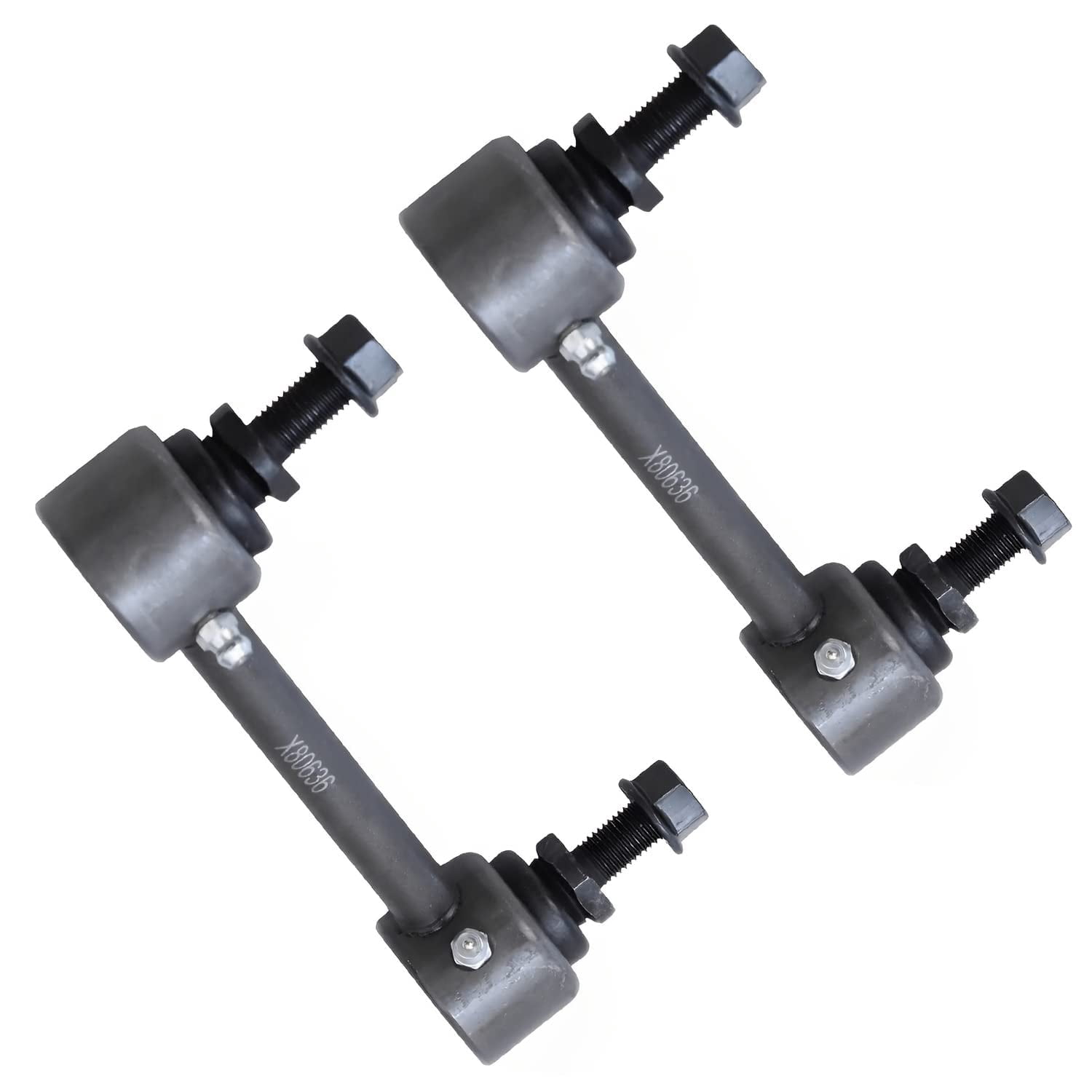 Detroit Axle - Front Wheel Hub & Bearing Assembly + Sway Bar Links + Upper Lower Ball Joints Replacement for Chevy GMC Colorado Canyon [2WD; Z85 Chassis w/ Coil Spring Sus.] - 8pc Set