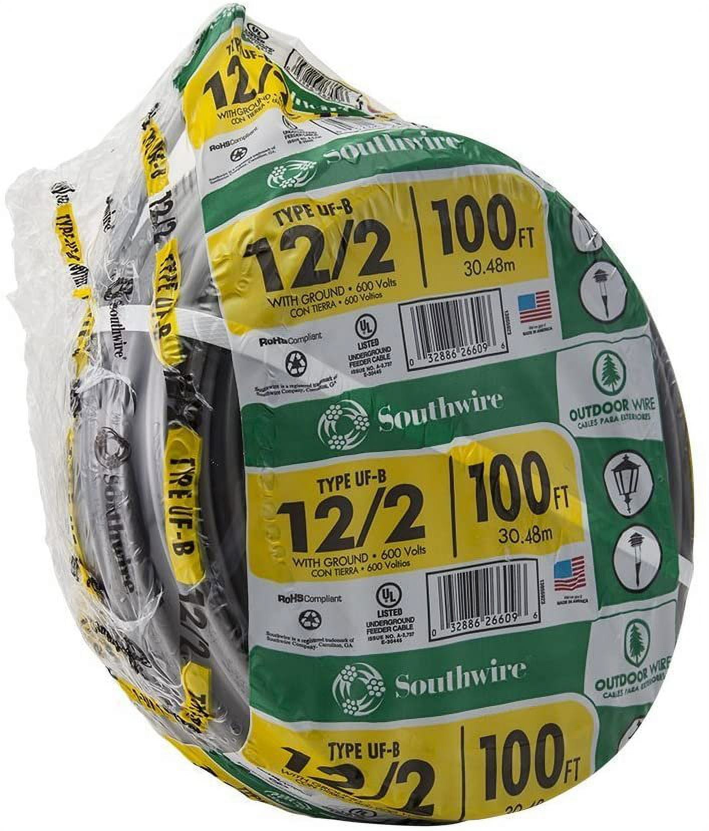 Southwire 13055921 Underground Feeder Wire, 25