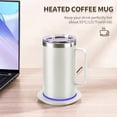 thumbnail image 5 of Self Heating Coffee Mug, Heated Coffee Mug with Smart Mug Warmer & Ergonomic Handle, Auto Heat to 131°F, USB-Powered Desk Warmer for Office Home Use, Ideal Coffee Lovers Gift (17oz White), 5 of 6