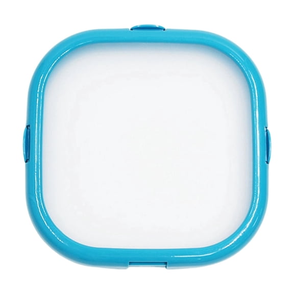 Double-Sided Silicone Sandwich Box for Lunch and Fruit Storage, Microwavable Reusable Food Container with Fresh-Keeping Design, Portable Bento Box for Travel, Blue