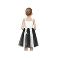 thumbnail image 6 of Girls Dress Panda Bamboo Animal White Black Tulle Sequin Strap Sundress 3 Years, 6 of 8