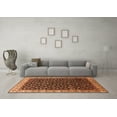 thumbnail image 3 of Ahgly Company Indoor Round Oriental Orange Industrial Area Rugs, 7' Round, 3 of 4