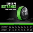 thumbnail image 3 of Braid PE Fishing Line, Super Strong 8 Strands Multifilament Fishing String High Strength Line For Luring Fishing Saltwate Gem Blue X8 150M 50LB 0.32MM, 3 of 6