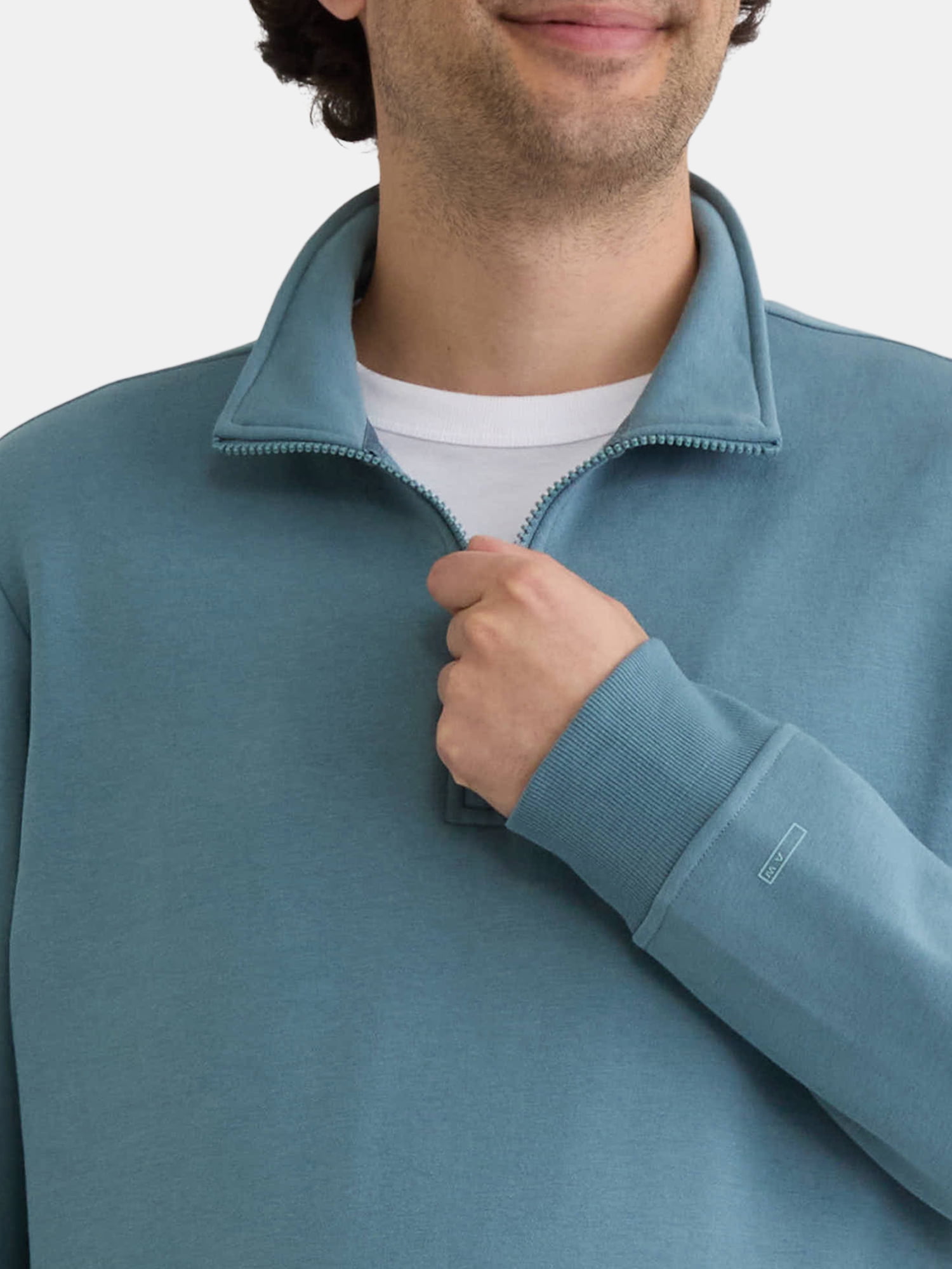 Athletic Works Men's Active Fleece Quarter Zip Sweatshirt, Size XS-5XL