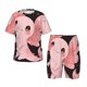 thumbnail image 1 of Fotbe Cute Axolotl Sakura Blossoms A Pijama Estampada de 2 Piezas para Niños – Ropa de Dormir de Manga Corta Cómoda para Niños y Niñas, Camiseta y Shorts de Algodón-Small, 1 of 6
