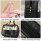 thumbnail image 3 of Bolsa de cosméticos transparente con costura, bolsa de cosméticos de baño de PVC, PU, impermeable, gran capacidad, setrosa, 3 of 5