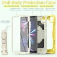 thumbnail image 2 of Dteck Built-in Screen Protector Case for iPad Pro 11 3rd Generation 2021,iPad Pro 11 2nd Gen 2020/2018 Shockproof Rugged Rubber 3-Layers Protection Cover Stand Hand/Shoulder Strap Cover,Yellow, 2 of 7