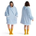 thumbnail image 1 of Sudadera con capucha para adultos y niños, color azul cielo, talla pequeña, 1 of 6